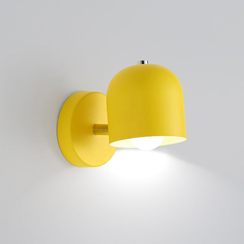 Geometric Metal Wall Sconce Modern Nordic Macaron Single Light Wall Mounted Light