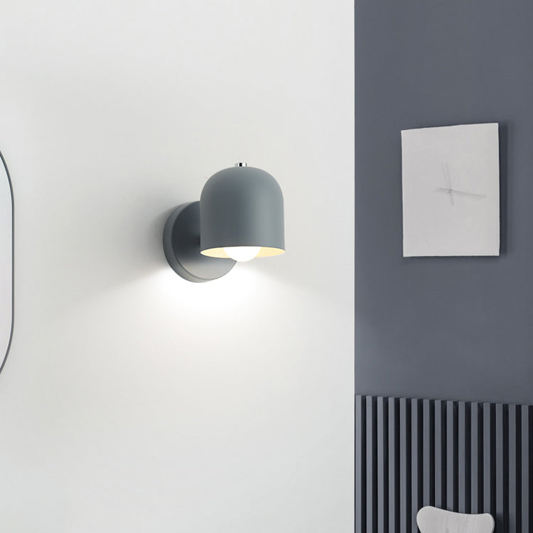 Geometric Metal Wall Sconce Modern Nordic Macaron Single Light Wall Mounted Light