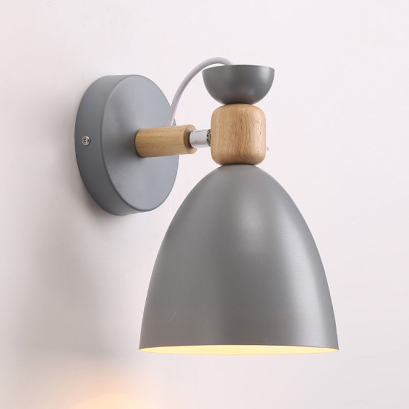 Geometric Metal Wall Sconce Modern Nordic Macaron 1 Light Wall Mounted Light