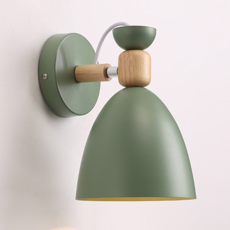 Geometric Metal Wall Sconce Modern Nordic Macaron 1 Light Wall Mounted Light