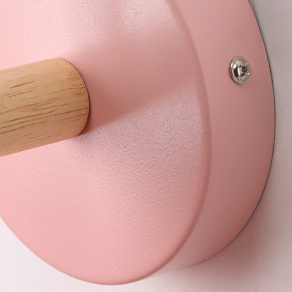 Geometric Metal Wall Sconce Modern Nordic Macaron 1 Light Wall Mounted Light