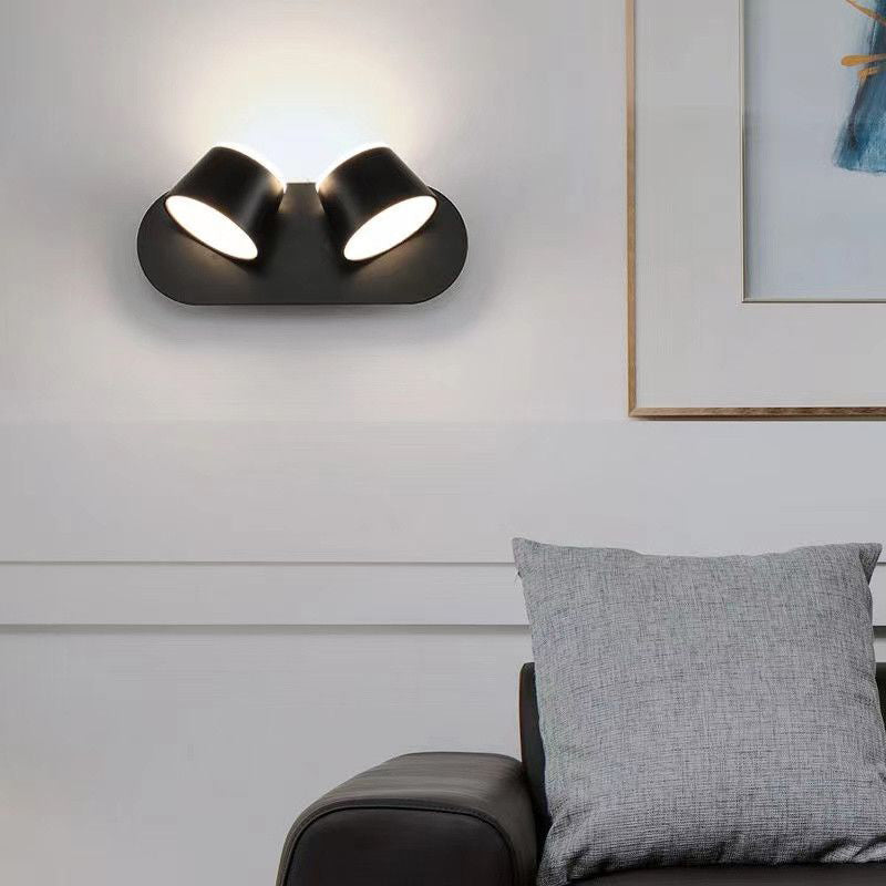 Modern Style Wall Mount Light LED Wall Sconce Light with Plastic for Living Room