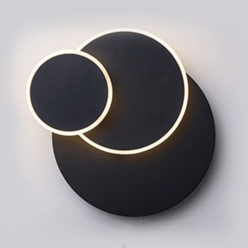 2 Lights LED Wall Mount Light Modern Simple Wall Light with Acrylic Shade for Living Room