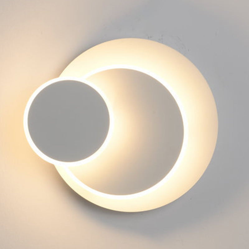 2 Lights LED Wall Mount Light Modern Simple Wall Light with Acrylic Shade for Living Room