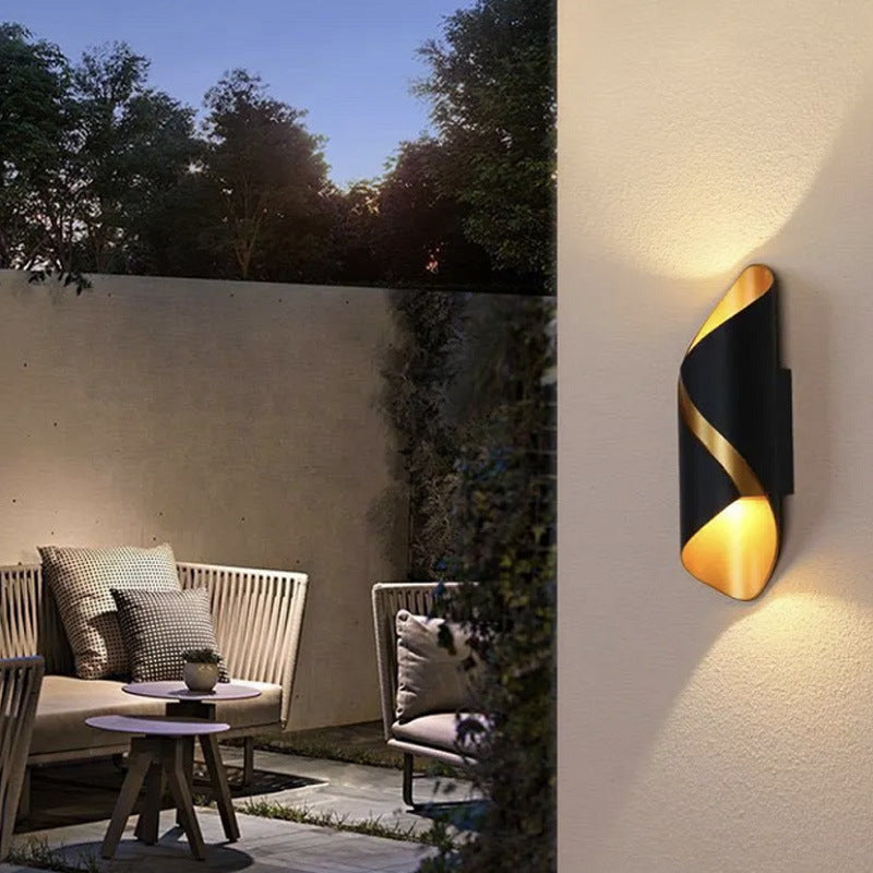2 Lights Curved Wall Washer Sconce Modern Style Metal Wall Lighting Ideas