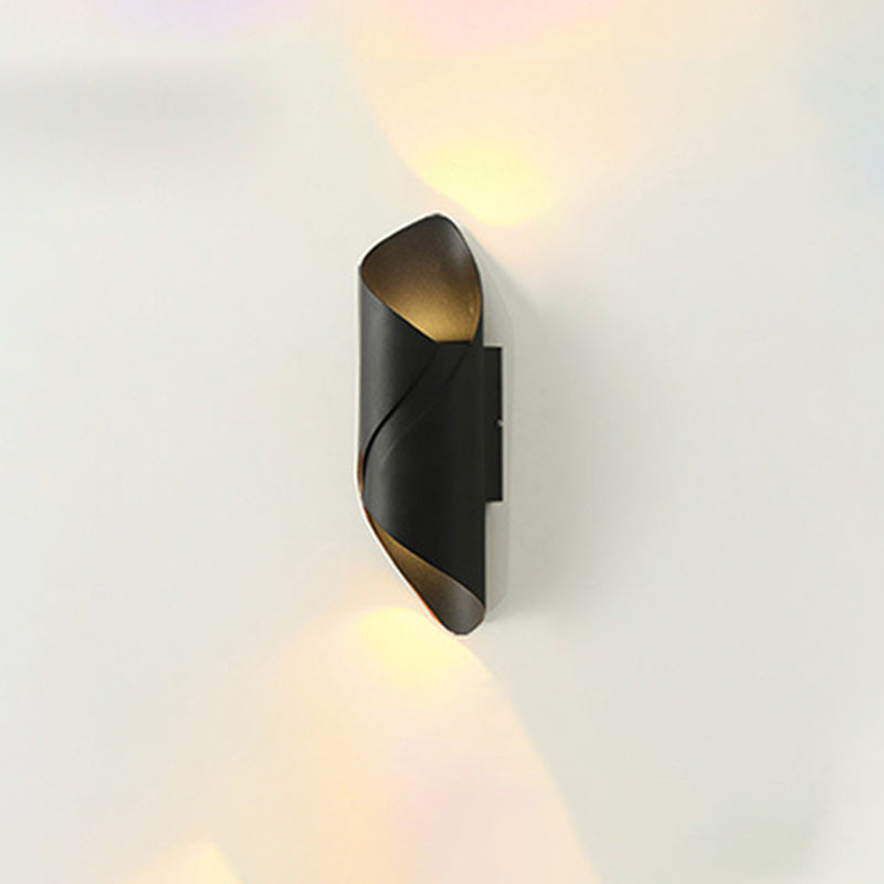 2 Lights Curved Wall Washer Sconce Modern Style Metal Wall Lighting Ideas