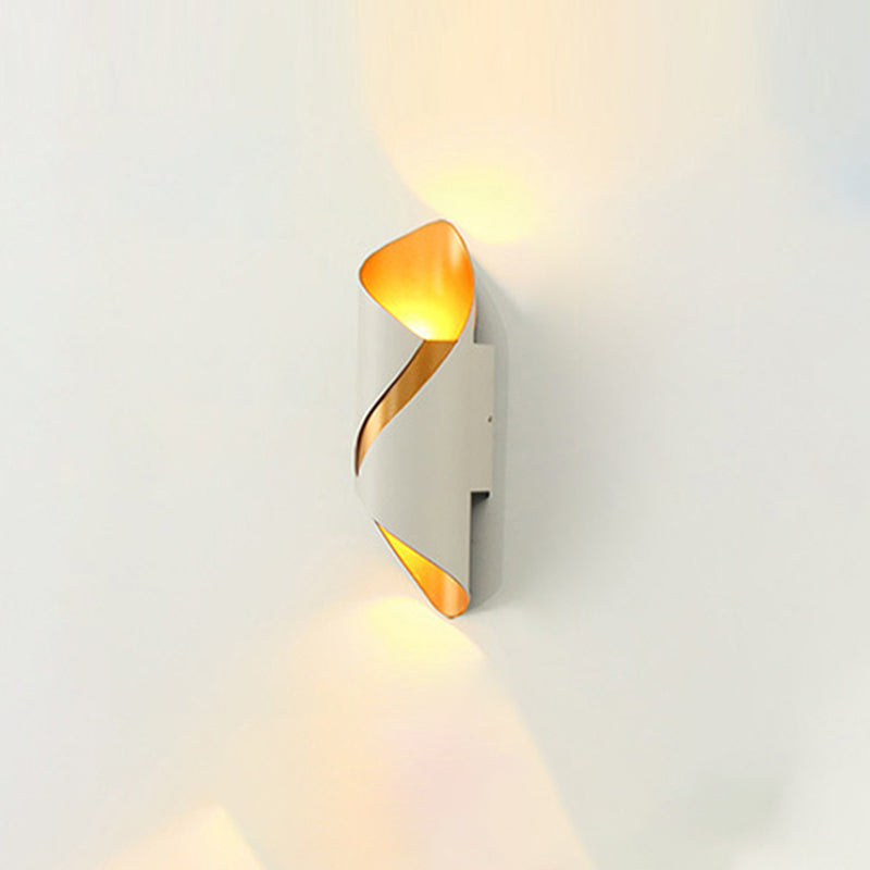 2 Lights Curved Wall Washer Sconce Modern Style Metal Wall Lighting Ideas