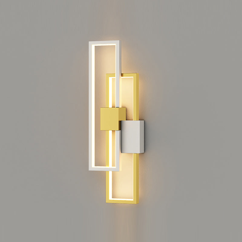 Metal Geometric Shape Wall Light Modern Style Multi Lights Wall Mounted Light Fixture