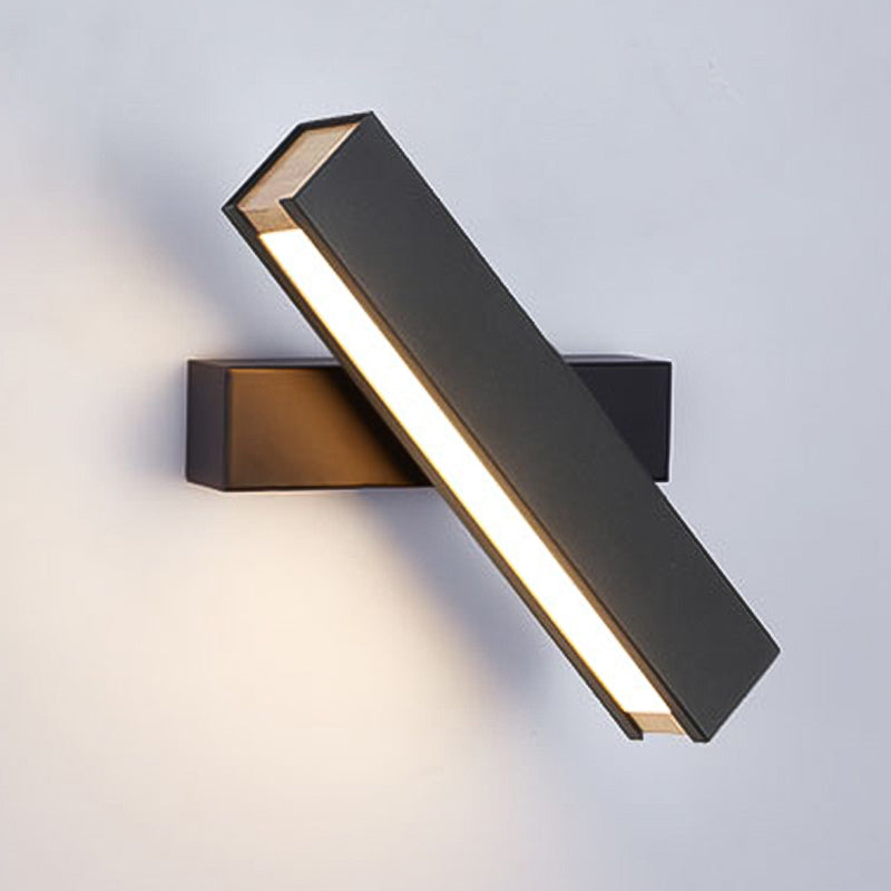 Metal Square Shape Wall Light Modern Style 1 Light Wall Mounted Light Fixture
