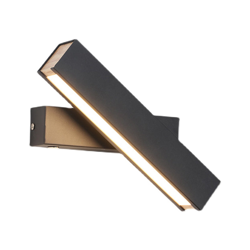 Metal Square Shape Wall Light Modern Style 1 Light Wall Mounted Light Fixture