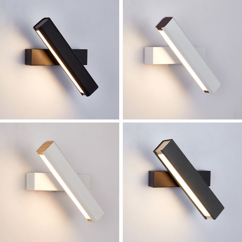 Metal Square Shape Wall Light Modern Style 1 Light Wall Mounted Light Fixture