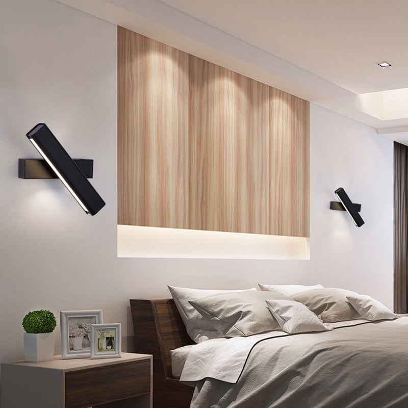 Metal Square Shape Wall Light Modern Style 1 Light Wall Mounted Light Fixture