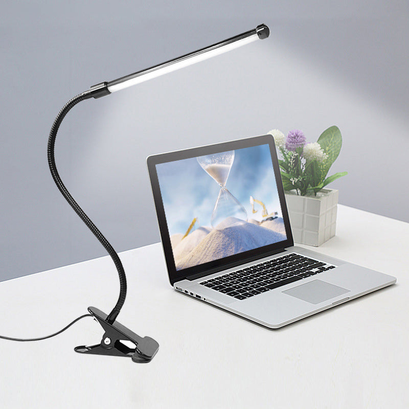 Modern Style Linear Shape Table Light Metal 1 Light Nightstand Lamps for Bedside