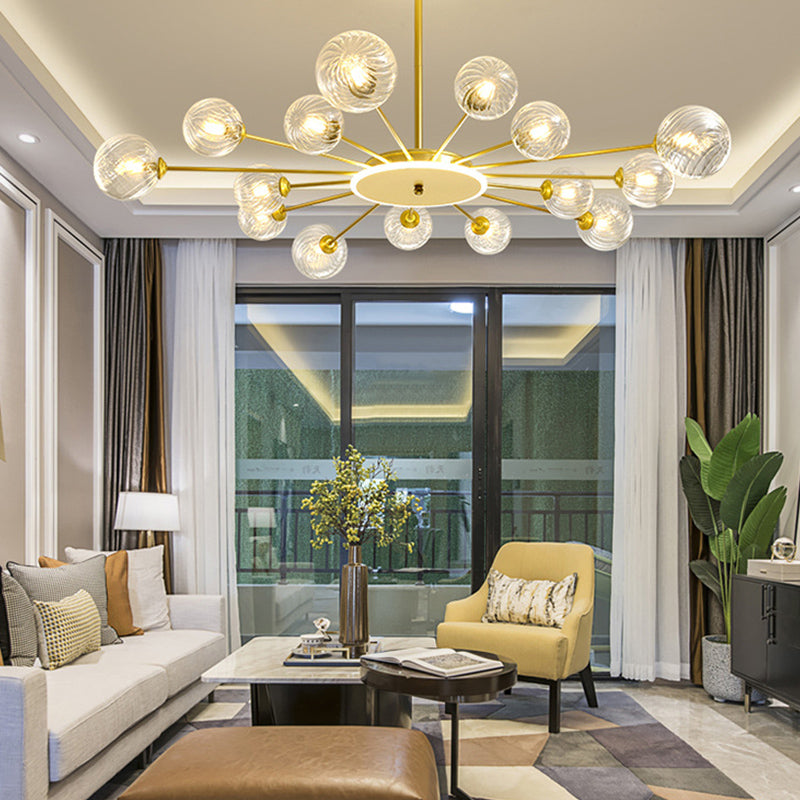 Ball Hanging Light Kit Modern Style Glass Multi Lights Hanging Ceiling Lights