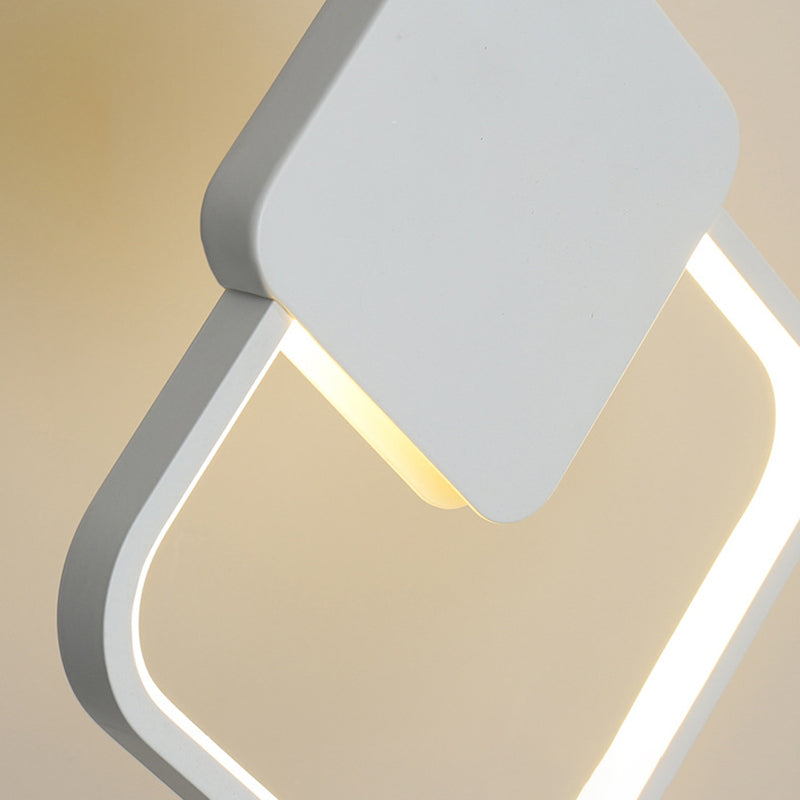 Postmodern Metal Ceiling Light Minimalist Style Geometry Led Pendant Lamp for Living Room