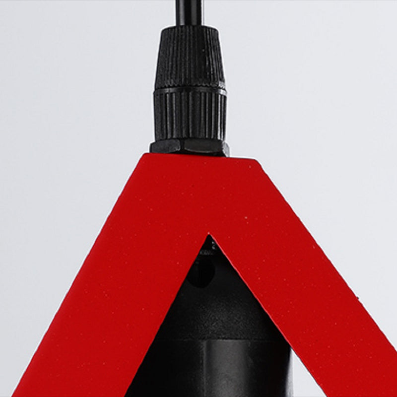 Simple Iron Ceiling Light Industrial Style Geometry Colorful Pendant Lamp for Houseroom