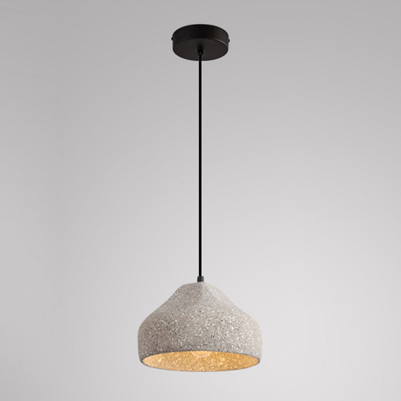Nordic Style Cement Ceiling Lamp Modern Simple Geometry Led Pendant Light for Living Room