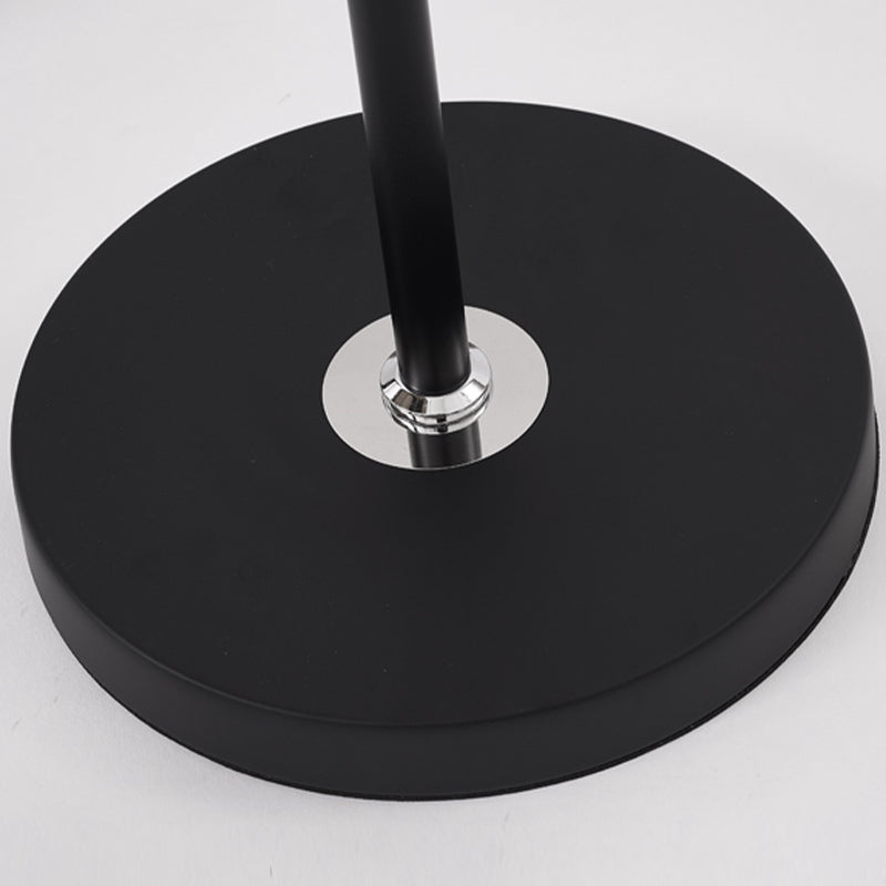 Linear Shape Metal Floor Light Modern Style 1 Light Floor Light Fixtures in Black