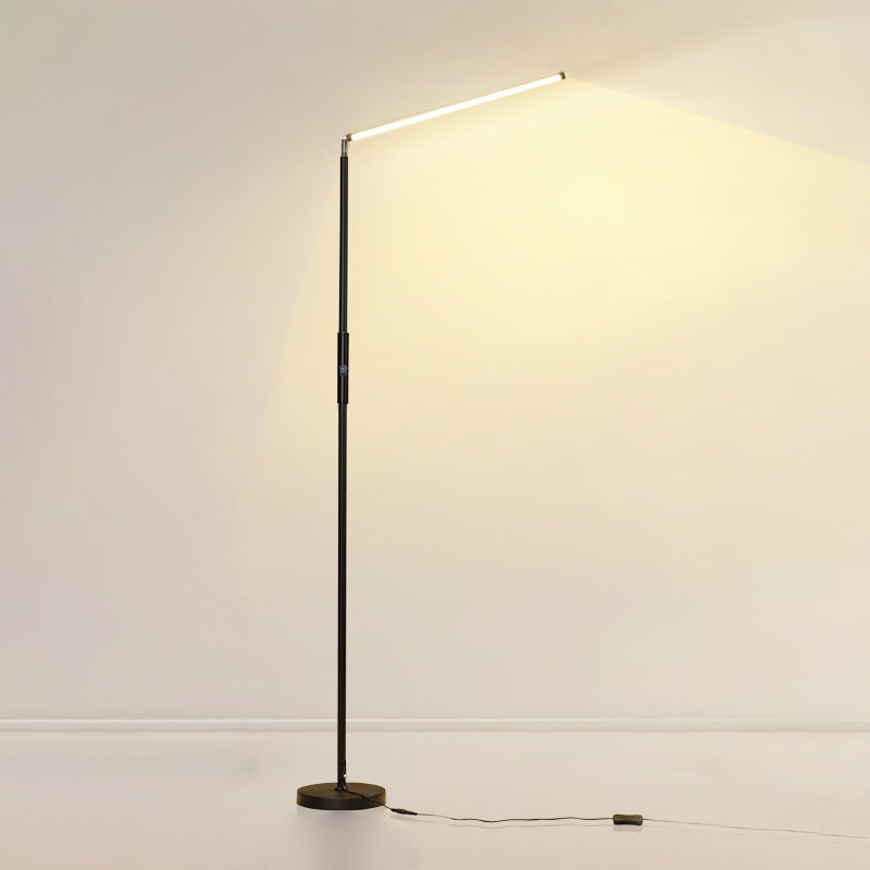 Metal Linear Shape Floor Light Modern Single Light Floor Light Fixtures