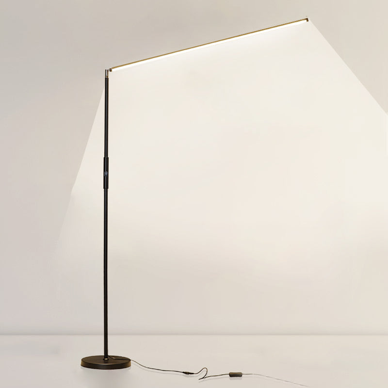 Metal Linear Shape Floor Light Modern Single Light Floor Light Fixtures