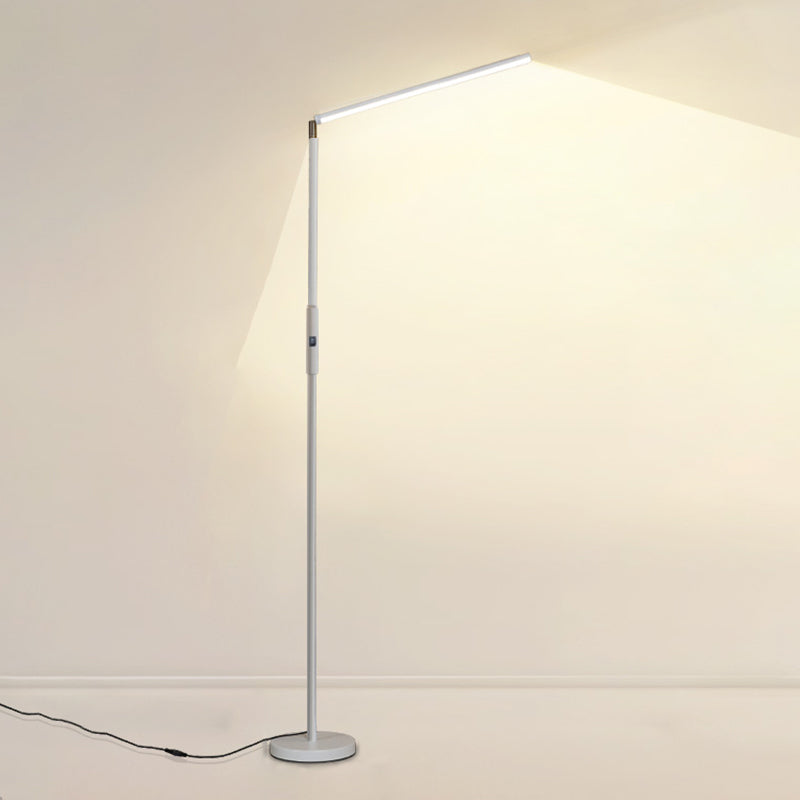 Metal Linear Shape Floor Light Modern Single Light Floor Light Fixtures