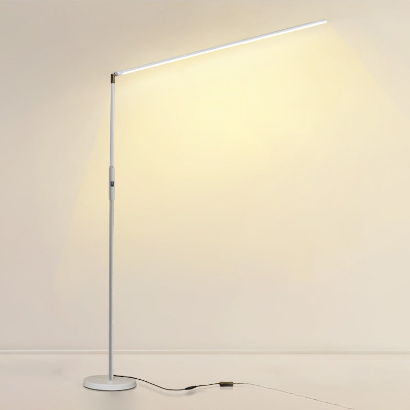 Metal Linear Shape Floor Light Modern Single Light Floor Light Fixtures
