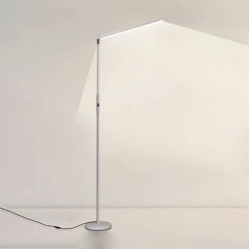 Metal Linear Shape Floor Light Modern Single Light Floor Light Fixtures