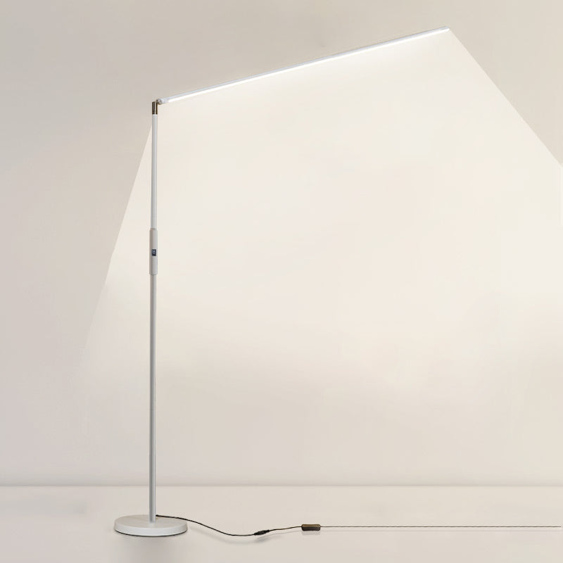 Metal Linear Shape Floor Light Modern Single Light Floor Light Fixtures