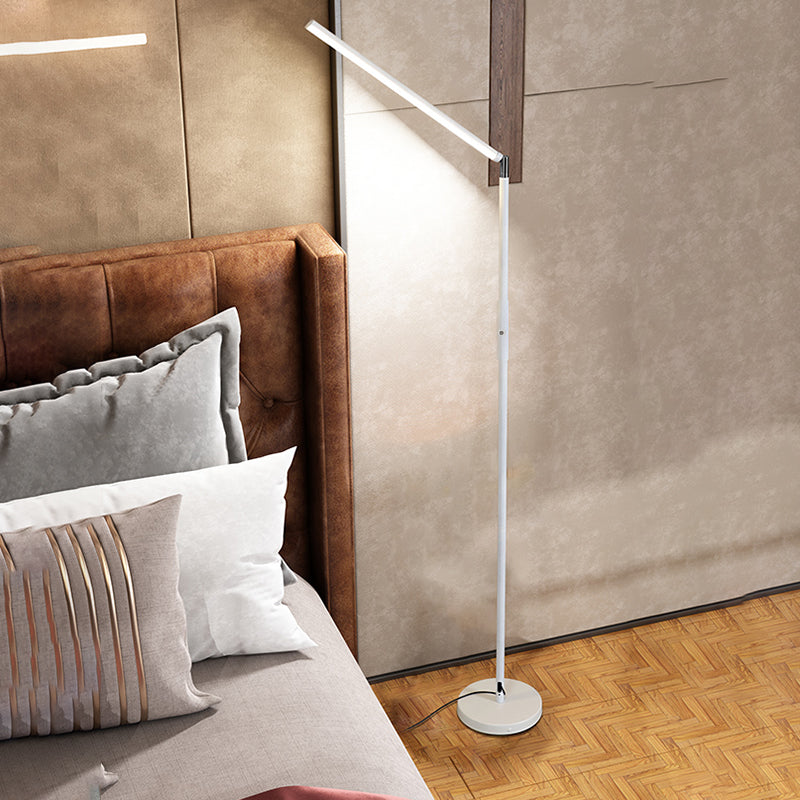 Metal Linear Shape Floor Light Modern Single Light Floor Light Fixtures