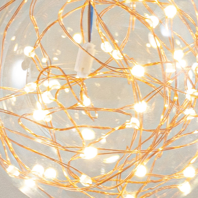 Modern Style Spherical Shape Table Light Glass 1 Light Nightstand Lamps for Bedside