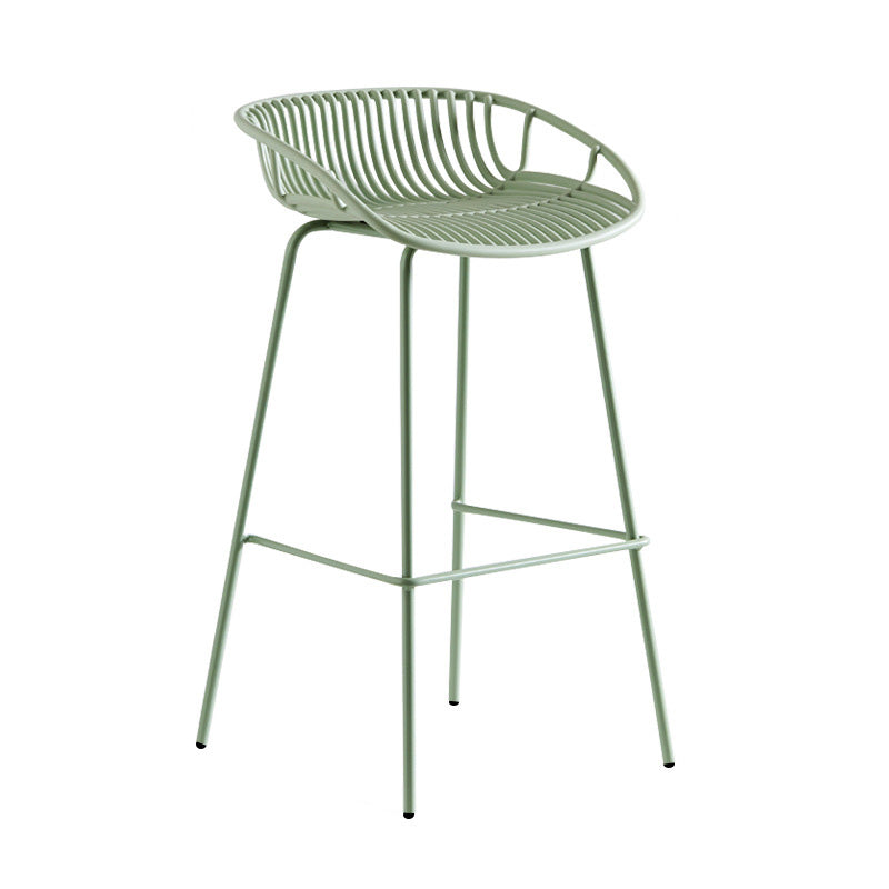 Modern Style Bar-stool Metal Counter Bar Stool with Metal Legs for Kitchen