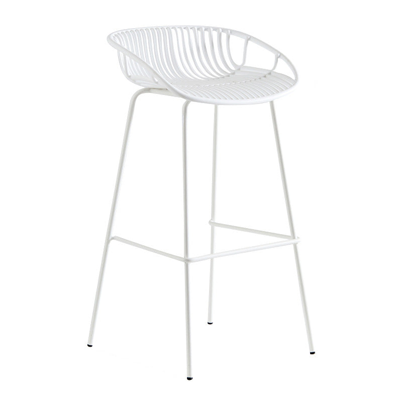 Modern Style Bar-stool Metal Counter Bar Stool with Metal Legs for Kitchen