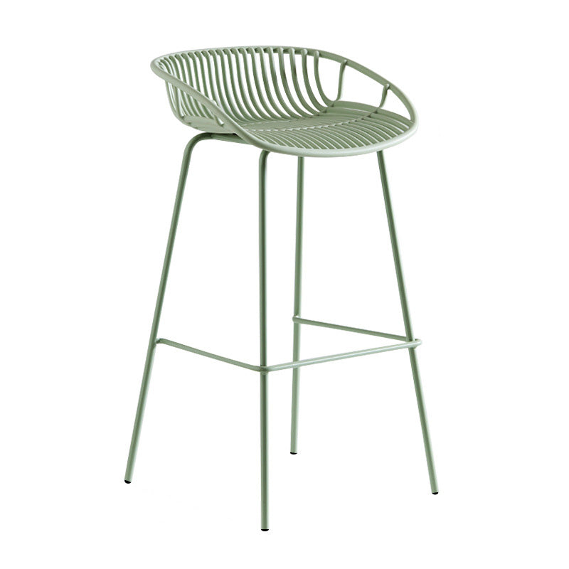 Modern Style Bar-stool Metal Counter Bar Stool with Metal Legs for Kitchen