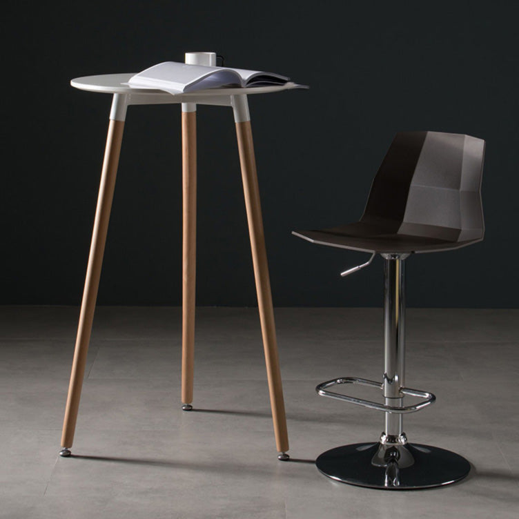 Modern Liftable Bar-stool Plastic Counter Bar Stool with Metal Legs