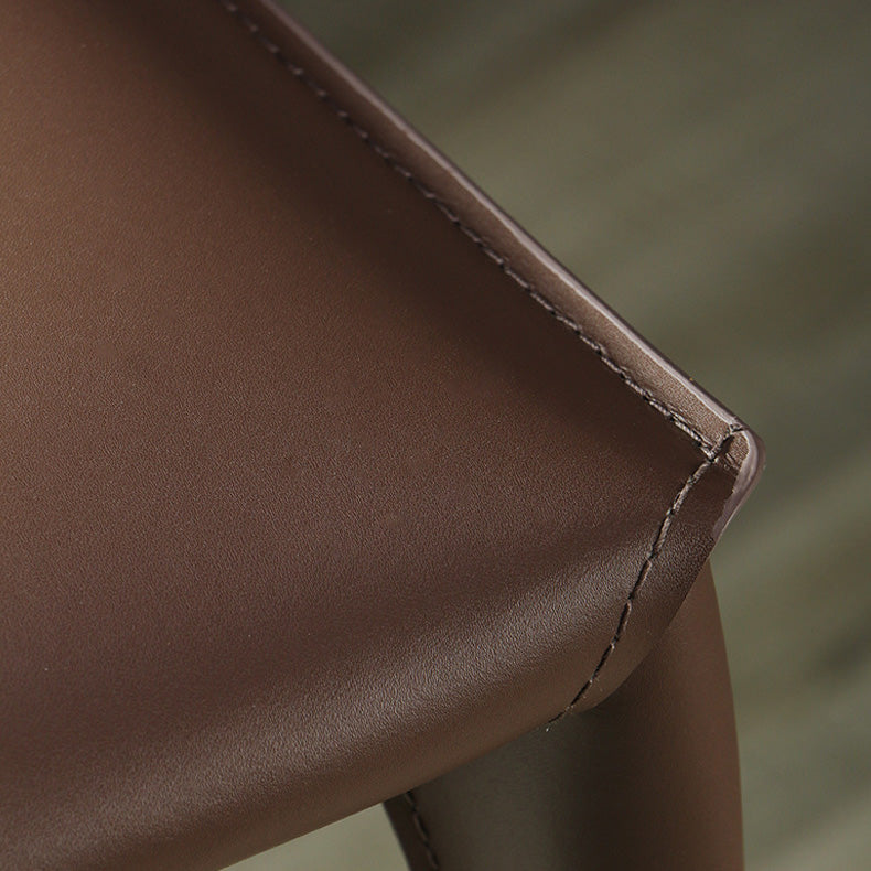 Modern Style Bar-stool Leather Counter Bar Stool with Metal Legs for Kitchen