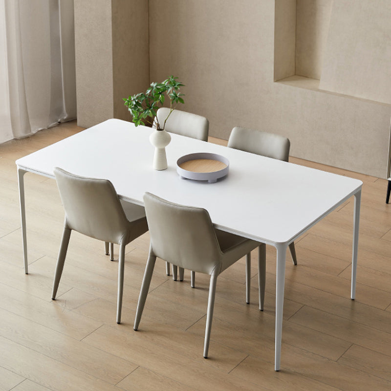 Designer Style 1/2/5/7 Pieces Dining Set Sintered Stone Dining Table with Leather Chairs