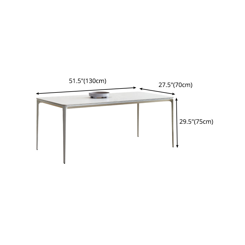 Designer Style 1/2/5/7 Pieces Dining Set Sintered Stone Dining Table with Leather Chairs