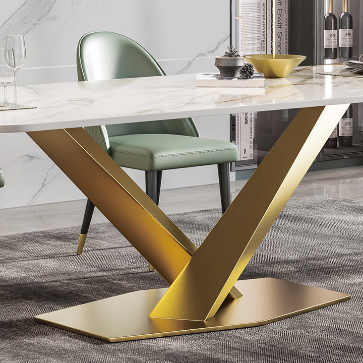 Nordic Glam 1/2/3/4/5/7 Pieces Dining Set Sintered Stone Dining Table Set for Home
