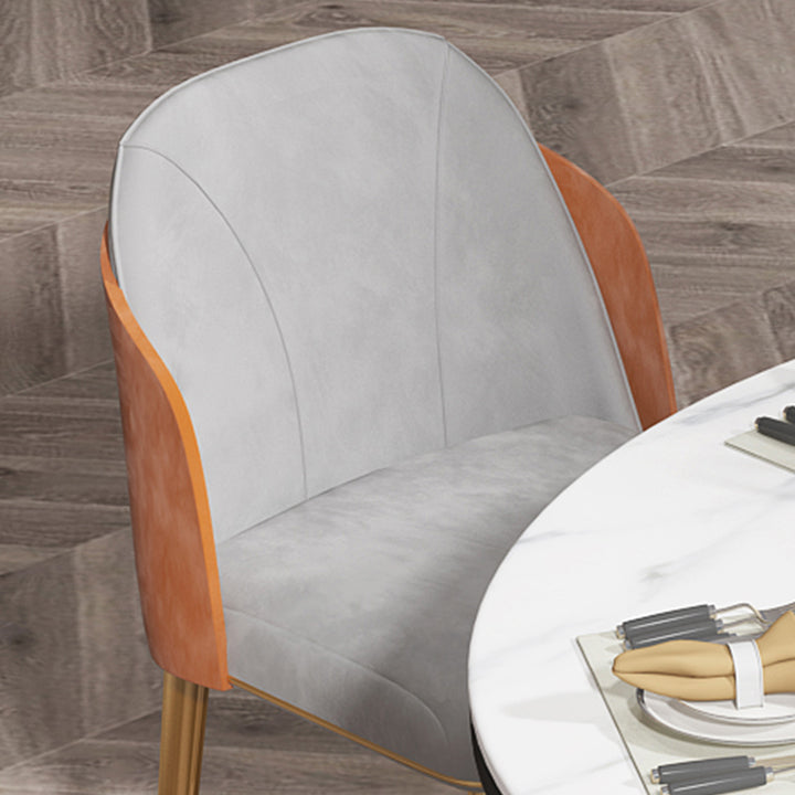 Glam 1/5/7 Pieces Dining Set Round Stone Dining Table for Dining Room