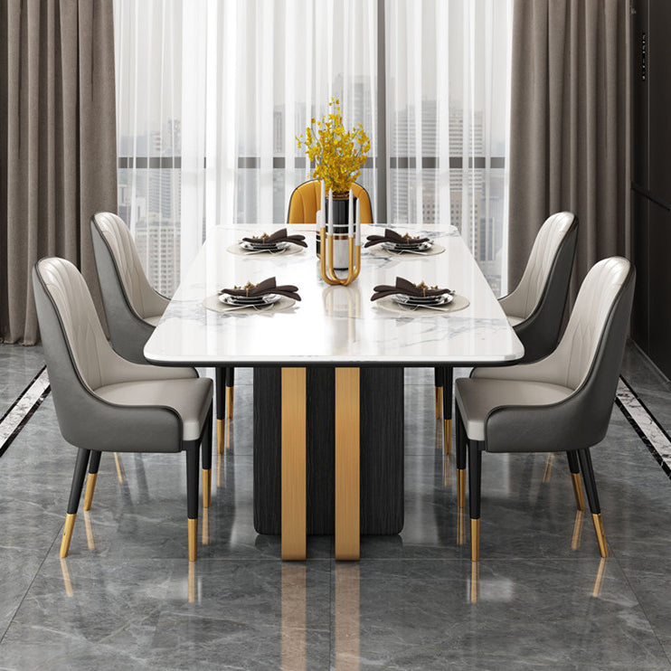 Modern 1/2/5/6/7 Pieces Dining Set Sintered Stone Dining Table Set for Home