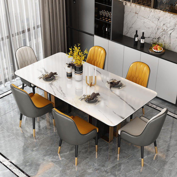 Modern 1/2/5/6/7 Pieces Dining Set Sintered Stone Dining Table Set for Home