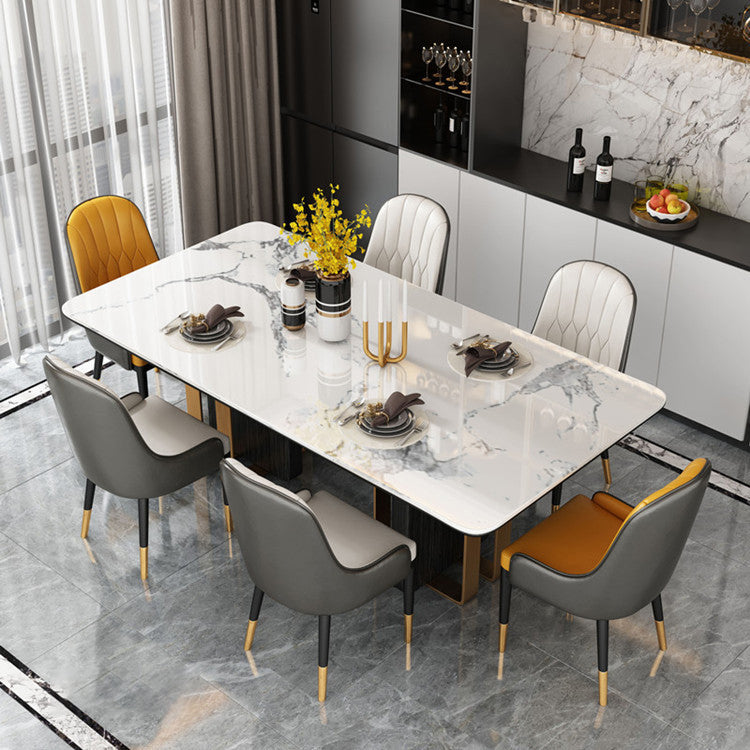 Modern 1/2/5/6/7 Pieces Dining Set Sintered Stone Dining Table Set for Home