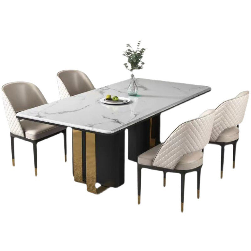 Modern 1/2/5/6/7 Pieces Dining Set Sintered Stone Dining Table Set for Home