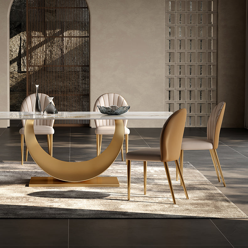 Glam 1/3/4/5/7 Pieces Dining Set Sintered Stone Dining Table Set