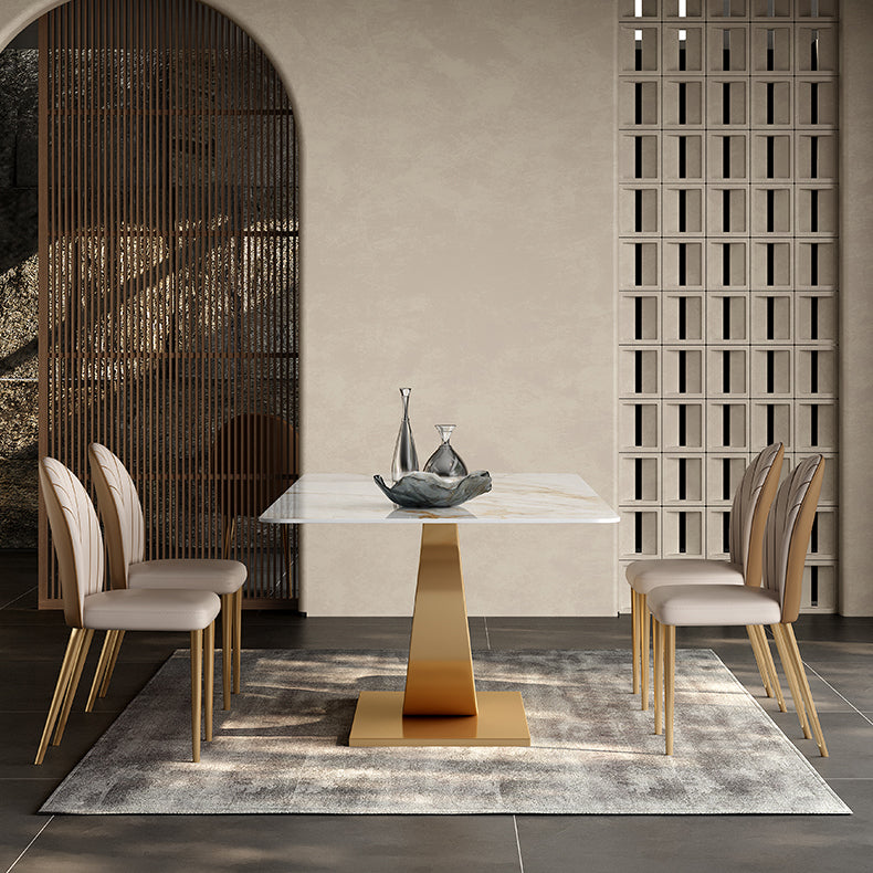 Glam 1/3/4/5/7 Pieces Dining Set Sintered Stone Dining Table Set
