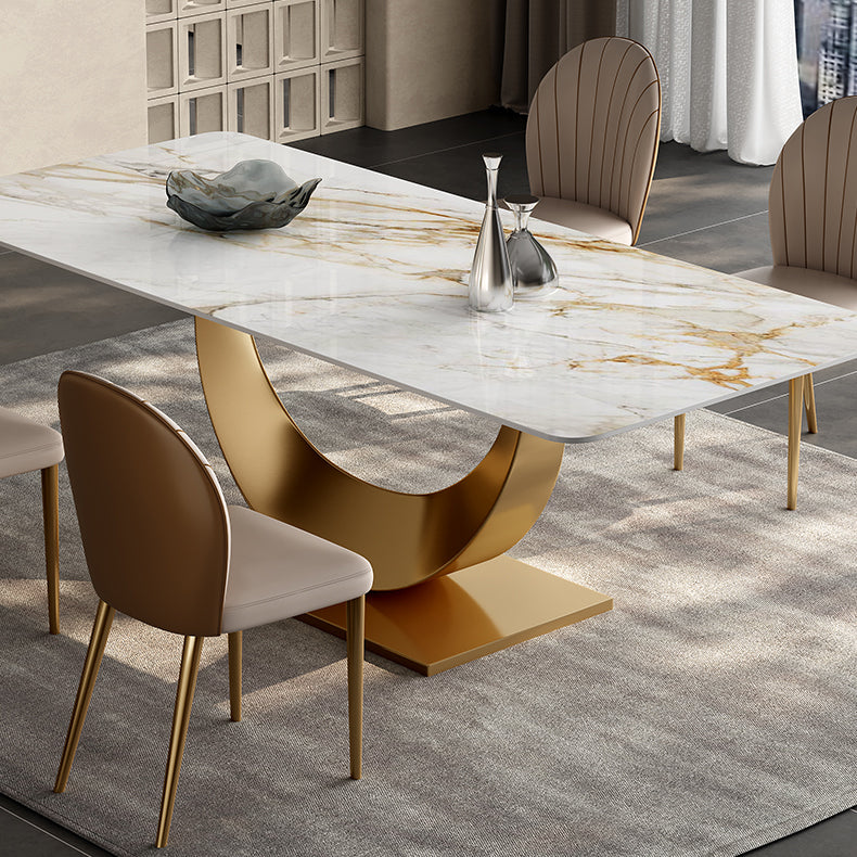 Glam 1/3/4/5/7 Pieces Dining Set Sintered Stone Dining Table Set
