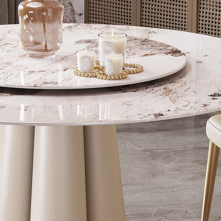 Glam 1/3/4/5/7 Pieces Dining Sets Round Dining Room Table Set