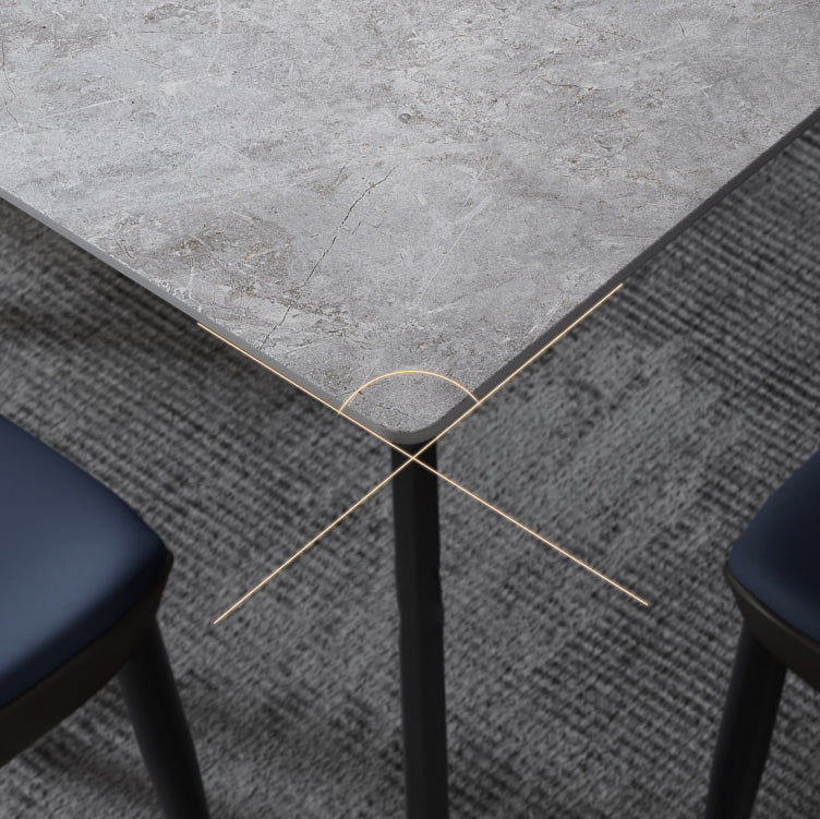 Modern 1/4/7 Pieces Dining Set Rectangle Sintered Stone Dining Table Set