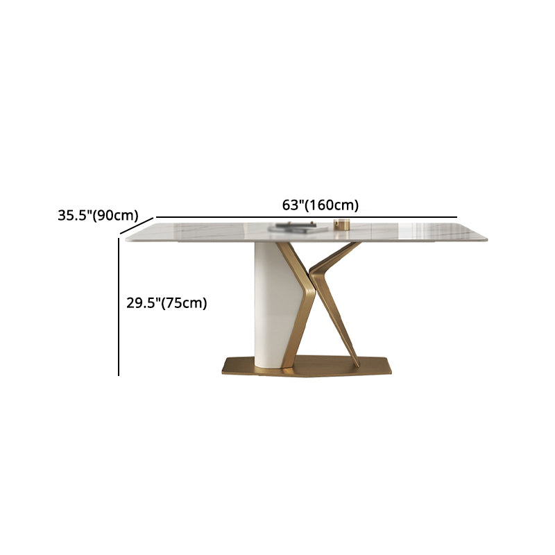Scandinavian 1/2/3/4/5 Dining Table Set with Chair Sintered Stone Dining Table Set
