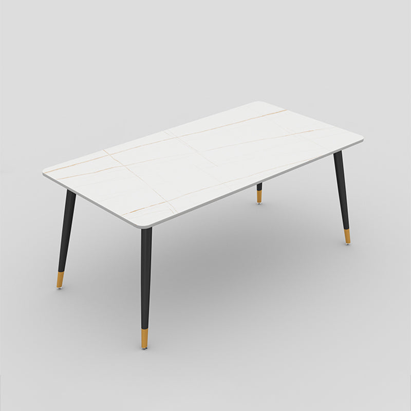 Black Frame Stone Dining Room Table Traditional Luxury Rectangle Dining Table